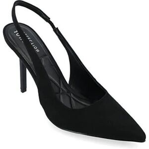 Journee Collection Elenney Elegant Black Slingback Heels